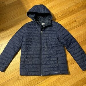Lands' End boys Dark Blue Puffer Jacket